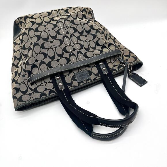 COACH VINTAGE Y2K Signature Jacquard Shoulder Bag, Large Tote - Picture 6 of 15